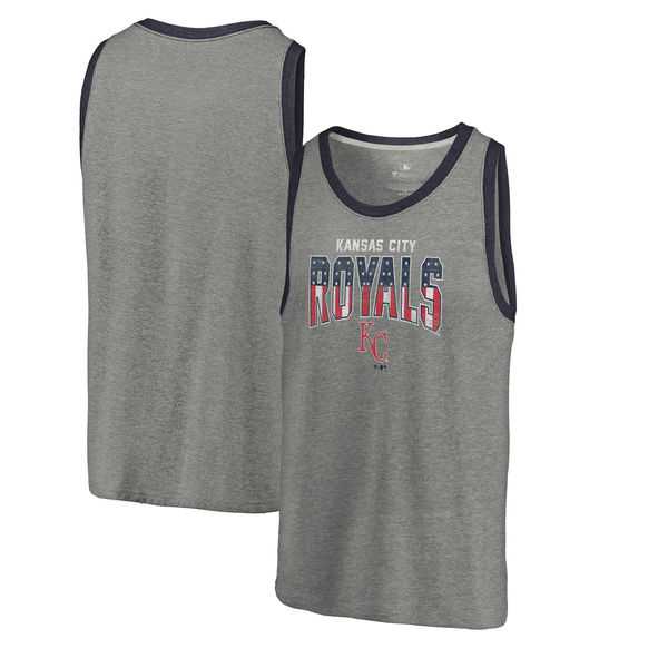 Kansas City Royals Fanatics Branded Freedom Tri-Blend Tank Top - Heathered Gray,We sell and wholesale Kansas City Royals Fanatics Branded Freedom Tri-Blend Tank Top - Heathered Gray on line form chian!